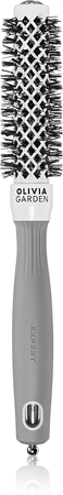 Olivia Garden Expert Shine Wavy Bristles White&Grey hajkefe