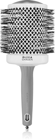 Olivia Garden Expert Shine Wavy Bristles White&Grey Haarborstel