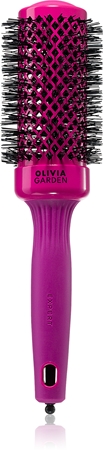Olivia Garden Expert Shine Hot Pink kartáč na foukání pro dlouhé vlasy