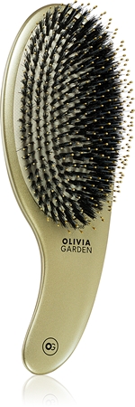 Olivia Garden Expert CURVE Board&Nylon Gold spazzola per capelli con setole di nylon e di cinghiale