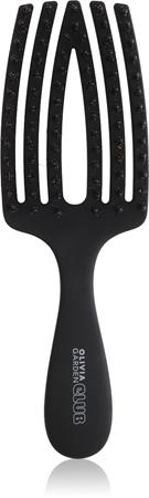 Olivia Garden Club The Nomad Detangling&Shine Fingerbrush Flat Brush for hair
