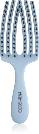 Olivia Garden Club The Nomad Detangling&Shine Fingerbrush Flat Brush for hair