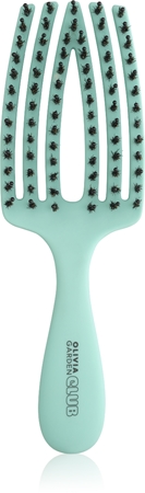 Olivia Garden Club The Nomad Detangling&Shine Fingerbrush Flat Brush for hair
