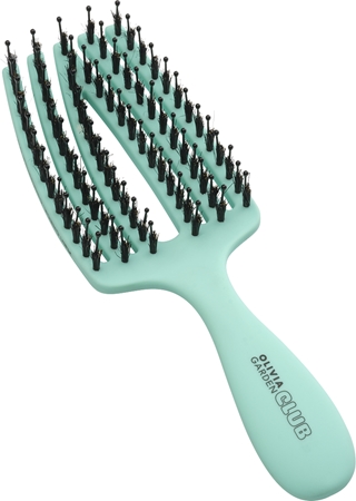 Olivia Garden Club The Nomad Detangling&Shine Fingerbrush Flat Brush for hair