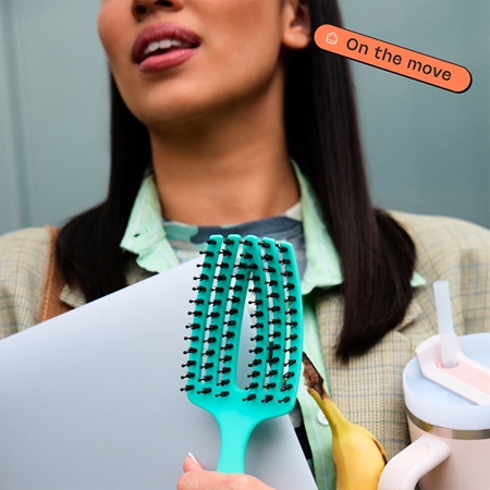Olivia Garden Club The Nomad Detangling&Shine Fingerbrush płaska szczotka do włosów