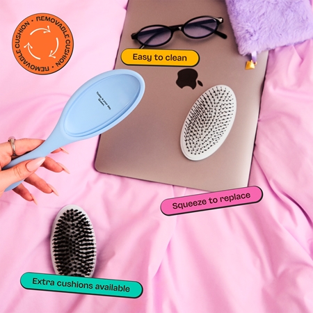 Olivia Garden Club The Reset Detangling&Shine Hairbrush επίπεδη βούρτσα με θήκη