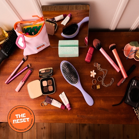 Olivia Garden Club The Reset Detangling&Shine Hairbrush επίπεδη βούρτσα με θήκη