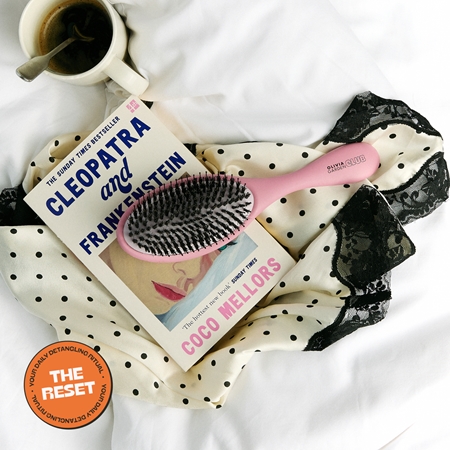 Olivia Garden Club The Reset Detangling&Shine Hairbrush Flat Brush with bag