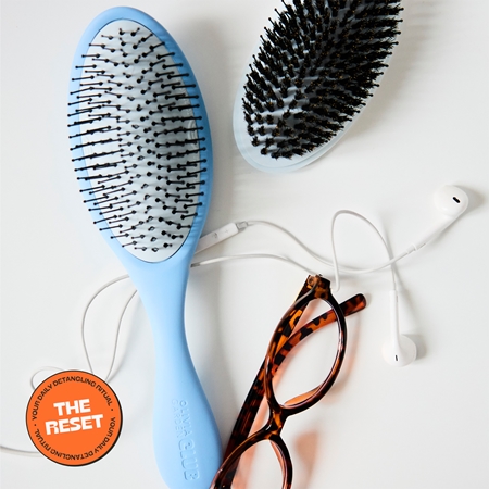 Olivia Garden Club The Reset Wet&Curly Detangling Hairbrush płaska szczotka z futerałem