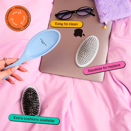 Olivia Garden Club The Reset Wet&Curly Detangling Hairbrush płaska szczotka z futerałem