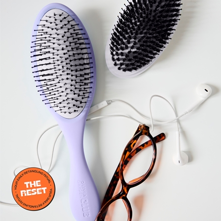 Olivia Garden Club The Reset Wet&Curly Detangling Hairbrush płaska szczotka z futerałem