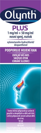 Olynth Olynth Plus 1mg/ml+50mg/ml nosný sprej, roztok pre upokojenie nosnej sliznice