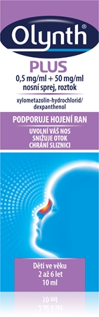 Olynth Olynth Plus 0,5mg/50mg/ml nosní sprej, roztok pro zklidnění nosní sliznice