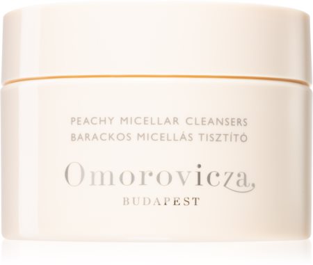 Omorovicza Hydro-Mineral Peachy Micellar Cleanser Discs discos para desmaquilhagem para rosto e olhos