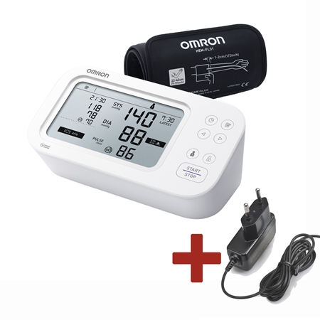 Omron M6 Comfort AFib + zdroj digitální tlakoměr