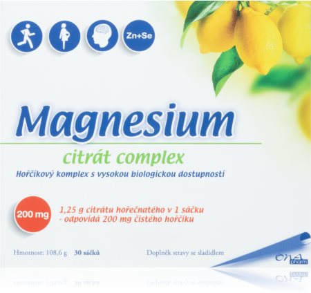 Onapharm Magnesium citrát complex sáček pro podporu normální činnosti nervové soustavy, svalů, zubů a snížení míry únavy