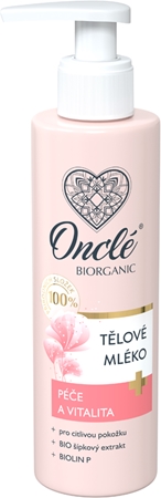 Onclé Biorganic tělové mléko na citlivou pokožku