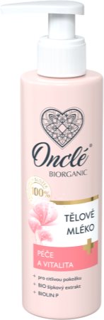 Onclé Biorganic tělové mléko na citlivou pokožku