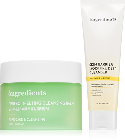 Ongredients Perfect Melting + Skin Barrier set for clear and healthy skin