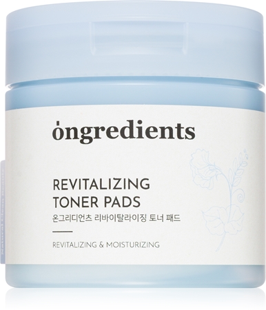 Ongredients Revitalizing Toner Pads patchs tonifiants avec effets apaisants