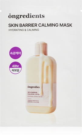 Ongredients Skin Barrier Calming Mask Calming Face Sheet Mask to strengthen the skin barrier