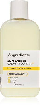 Ongredients Skin Barrier Calming Lotion EX feuchtigkeitsspendende Milch für das Gesicht zur Kräftigung der Hautbarriere