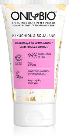 OnlyBio Bakuchiol & Squalane καταπραϋντικό καθαριστικό τζελ με λειαντικό αποτέλεσμα