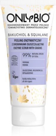 OnlyBio Bakuchiol & Squalane peeling enzimático para pele fina e lisa