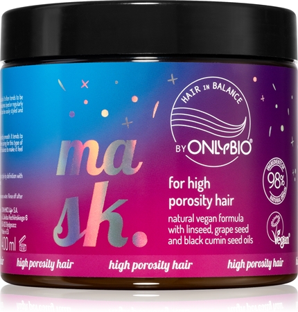OnlyBio Hair in Balance vyživující maska pro suché vlasy