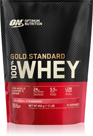 Optimum Nutrition Gold Standard Whey Protein isolat de protéines de lactosérum à faible teneur en sucre