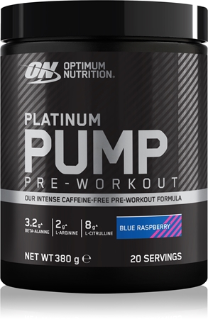Optimum Nutrition Platinum Pump Pre-Workout Förderung der sportlichen Leistung ohne Koffein