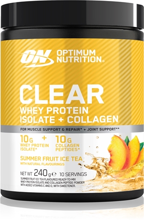 Optimum Nutrition Clear Protein Whey Protein Isolate + Collagen protéine de petit-lait au collagène