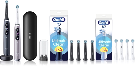 Oral-B iO9 ensemble avec brosse à dents et tête de rechange
