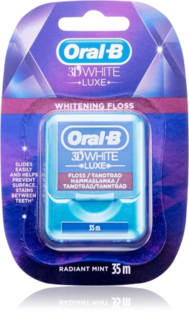 Oral B 3D White Luxe Wax Flossdraad  met Whitening Werking