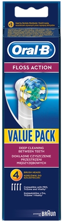 Oral-B Floss Action EB 25 recambio para cepillo de dientes 4 uds