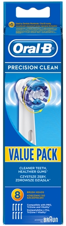 Oral B Precision Clean EB 20 têtes de remplacement pour brosse à dents 8 pcs