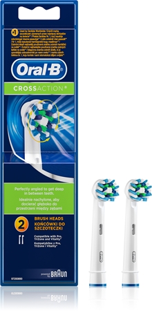 Oral B Cross Action EB 50 recambio para cepillo de dientes 2 uds