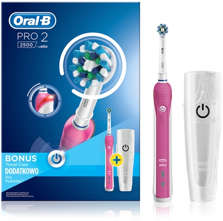 Oral-B Pro 2500 Pink D20.513MX electric toothbrush