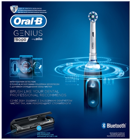 Oral-B Genius 9000 Black D701.545.6XC electric toothbrush | notino
