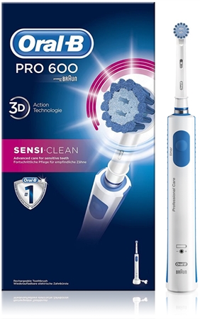 Oral B Pro 600 D16.513.1 Sensi Clean elektrische Zahnbürste