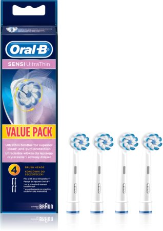 Oral B Sensitive Ultra Thin dantų šepetėlio pakaitinės galvutės