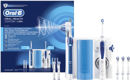 Oral B Oxyjet PRO 2000 Elektrische Zahnbürste und Munddusche 2 in 1