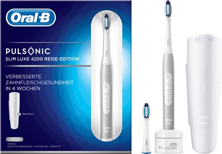 Oral B Pulsonic Slim Luxe 4200 Platinum Sonic Toothbrush