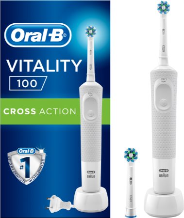Oral B Vitality 100 CrossAction White Box brosse à dents électrique