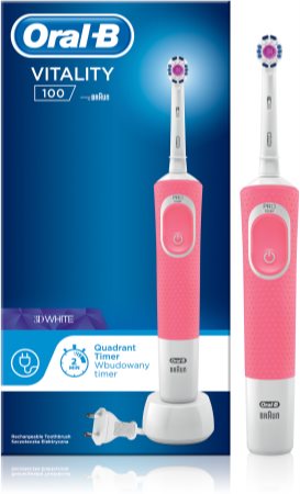 Oral B Vitality 100 3D White D100.413.1 elektrinis dantų šepetėlis