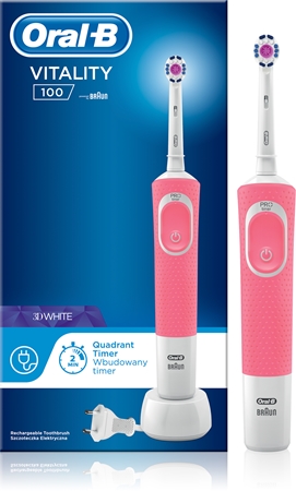 Oral B Vitality 100 3D White D100.413.1 Elektriskā zobu suka