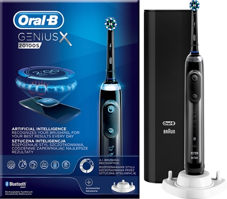 Oral B GeniusX 20100S Midnight Black elektrická zubná kefka