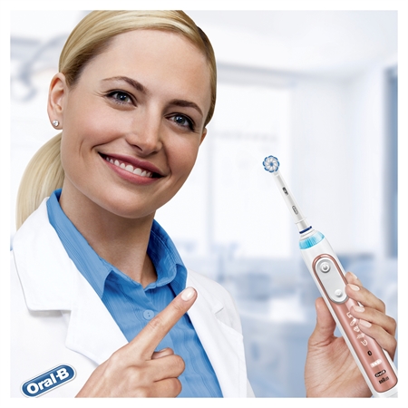 Oral B GeniusX 20100S Rose Gold elektrický zubní kartáček