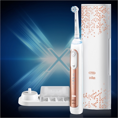 Oral B GeniusX 20100S Rose Gold elektrický zubní kartáček