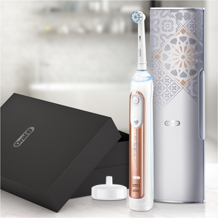 Oral B GeniusX 20000 Luxe Edition Rose Gold elektrický zubní kartáček